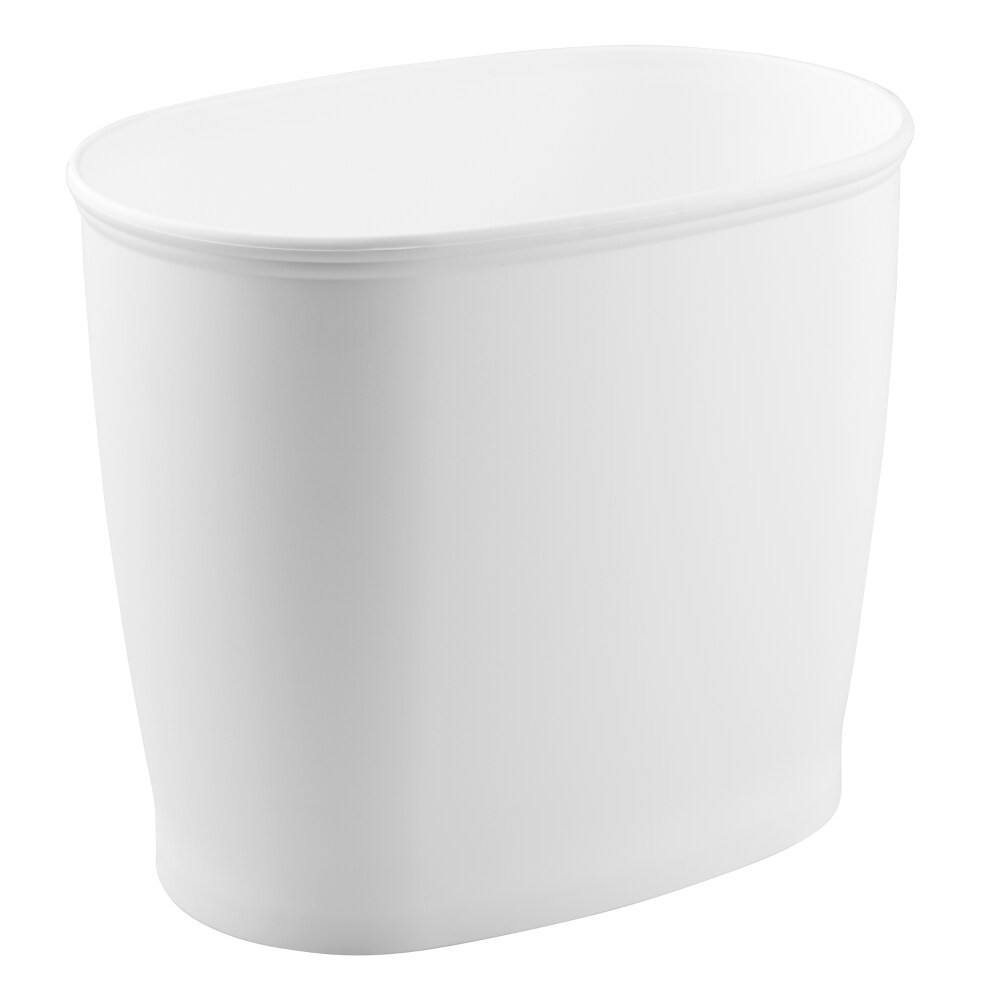 slide 1 of 2, InterDesign iDesign Kent BPA-Free Plastic Oval Waste Basket, 1 ct