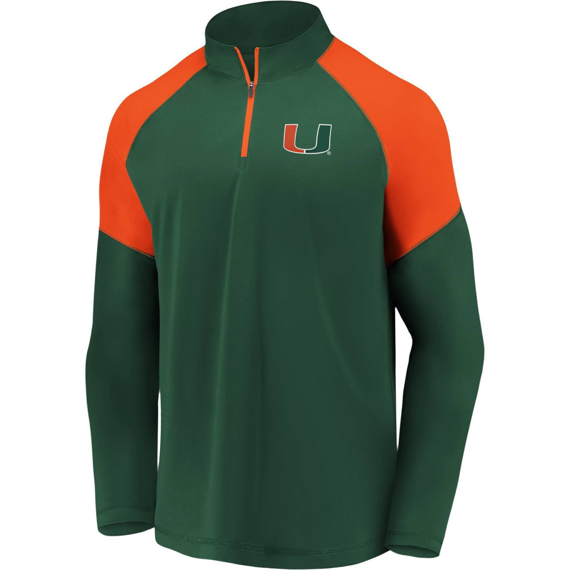 slide 1 of 3, NCAA Miami Hurricanes Men's 1/4-Zip Sweatshirt - XL, 1 ct