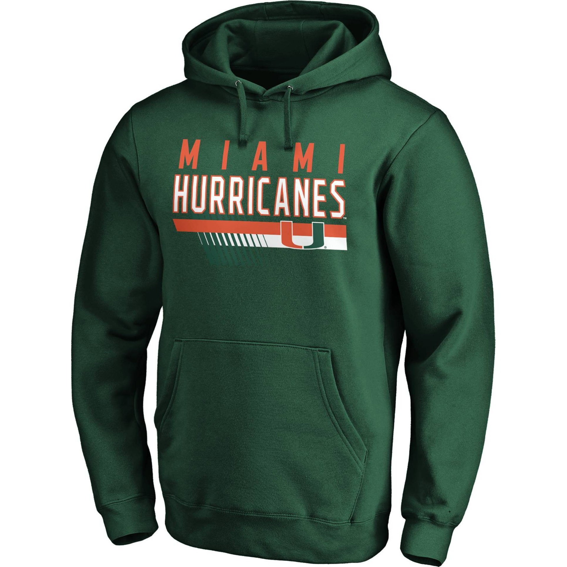 slide 1 of 3, NCAA Miami Hurricanes Men's Fleece Hoodie - XL, 1 ct