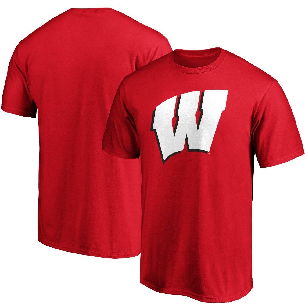 slide 3 of 3, NCAA Wisconsin Badgers Men's Short Sleeve T-Shirt - XL, 1 ct