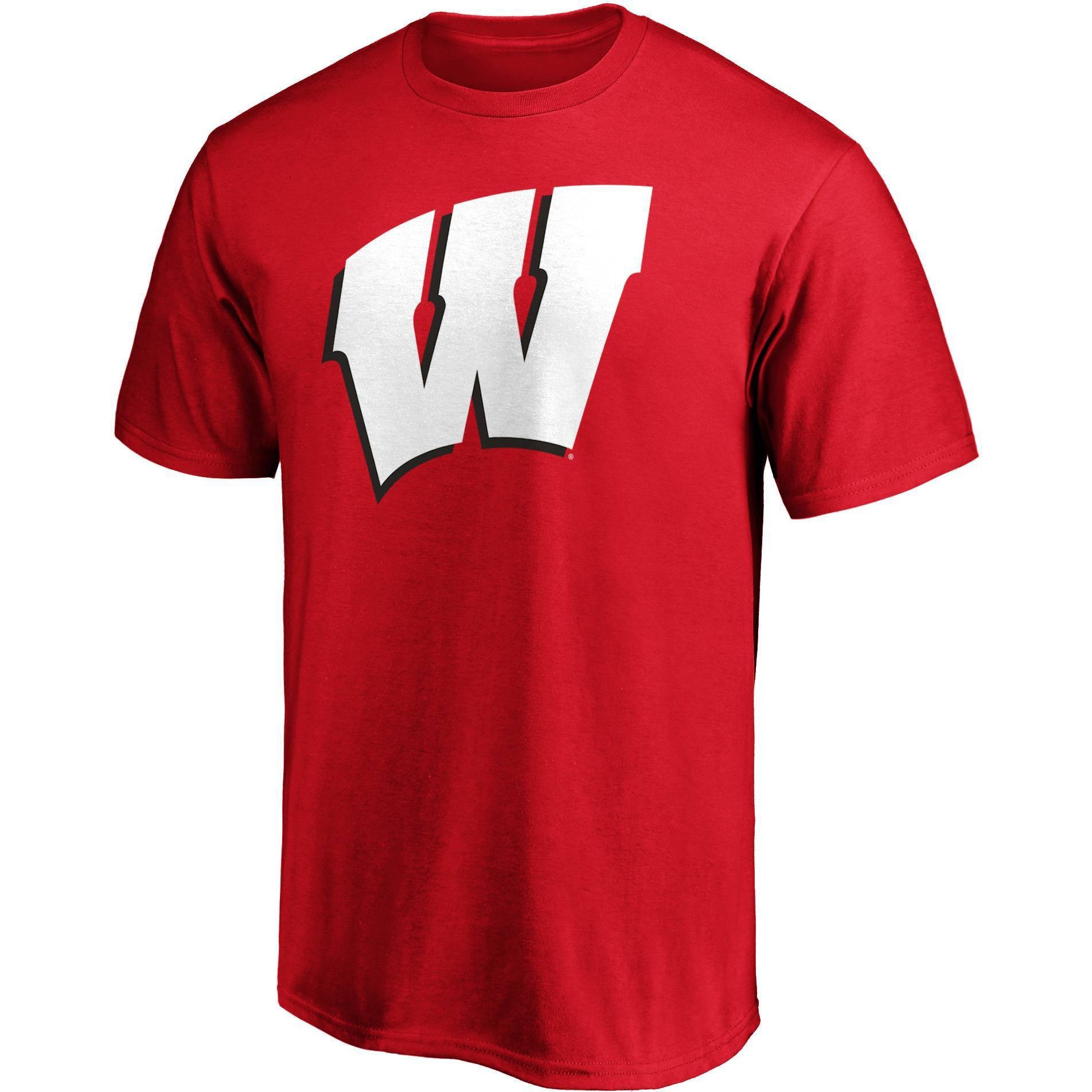 slide 1 of 3, NCAA Wisconsin Badgers Men's Short Sleeve T-Shirt - XL, 1 ct