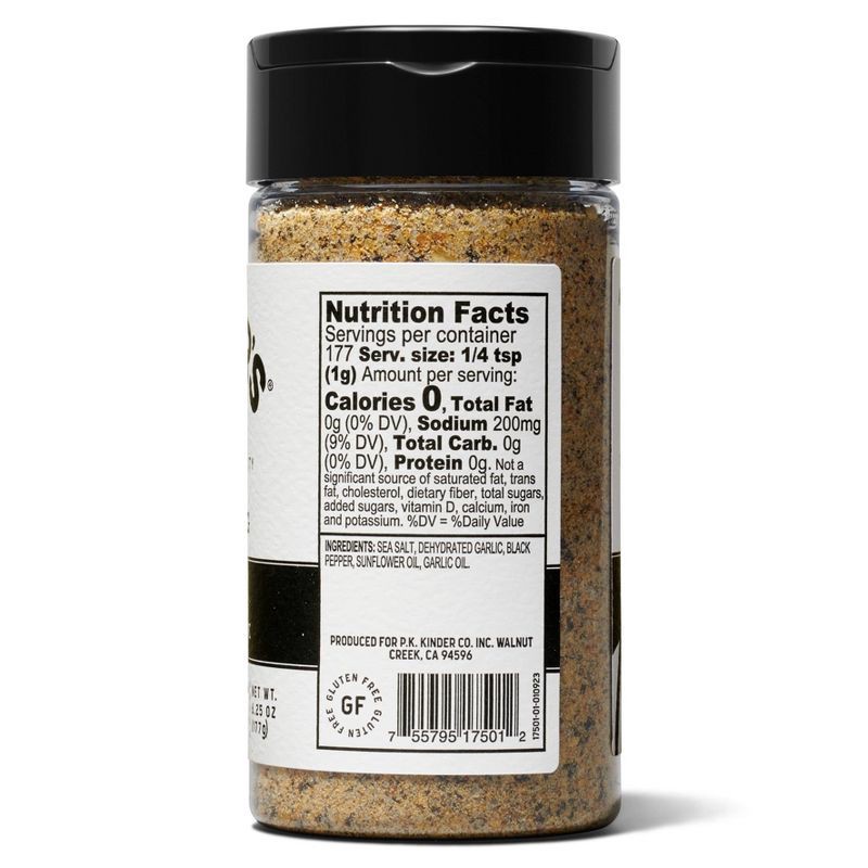 slide 2 of 5, Kinder's The Blend Salt Pepper and Garlic Seasoning Mix - 6.25oz, 6.25 oz
