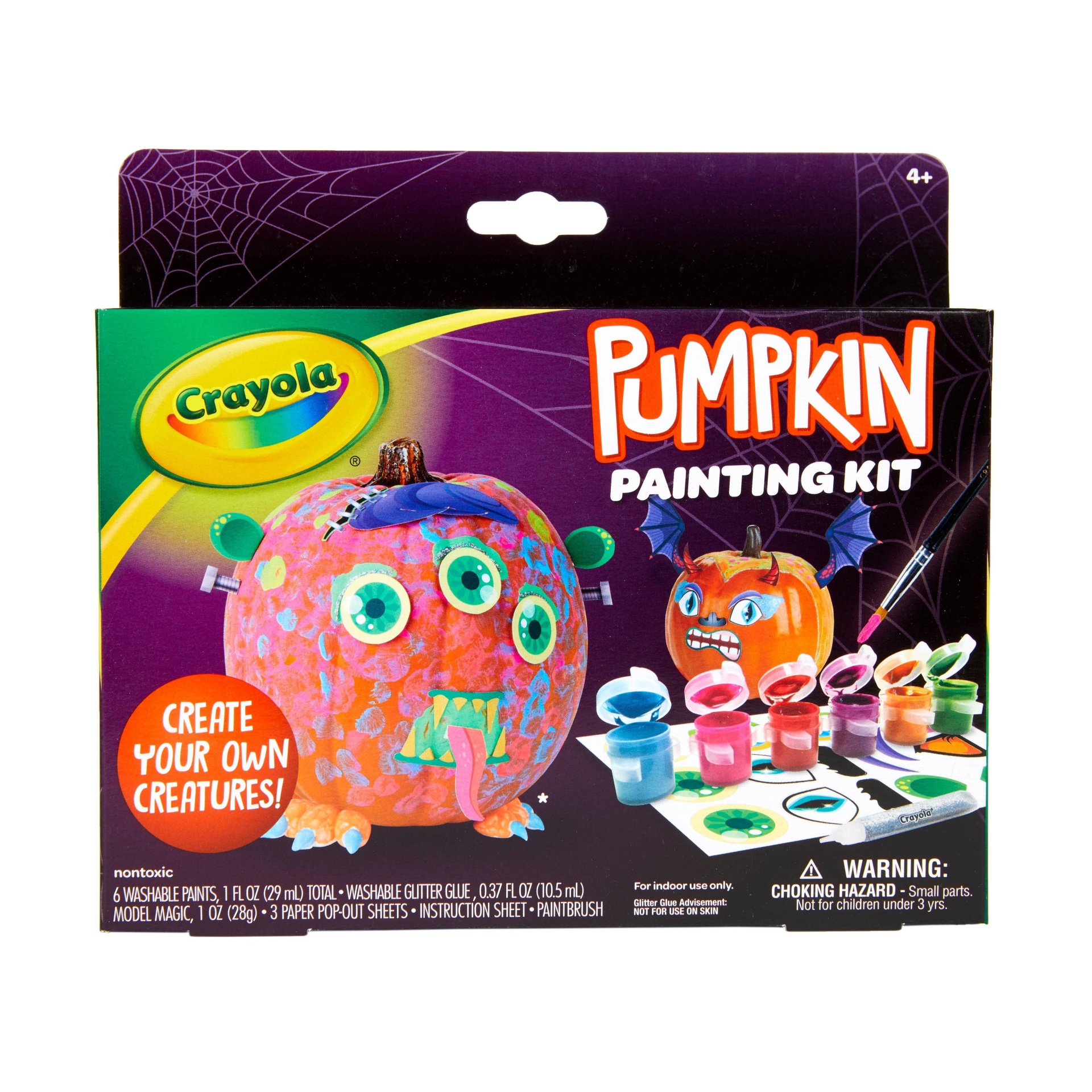 slide 1 of 5, Crayola Pumpkin Painting Kit - Monster, 1 ct