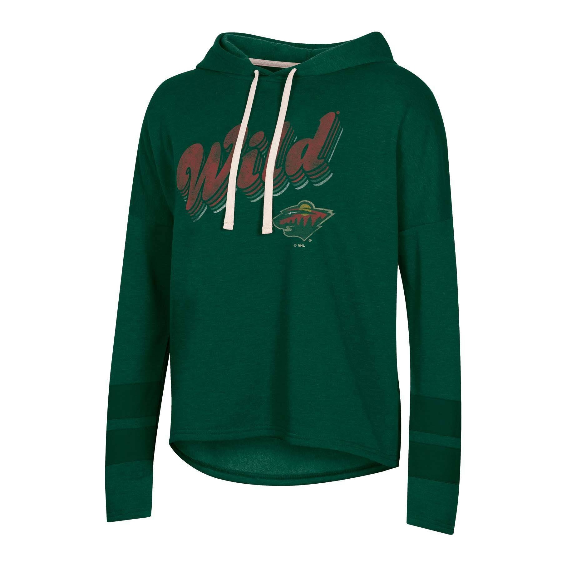 slide 1 of 2, NHL Minnesota Wild Women's Center Ice Fleece Hoodie - XL, 1 ct