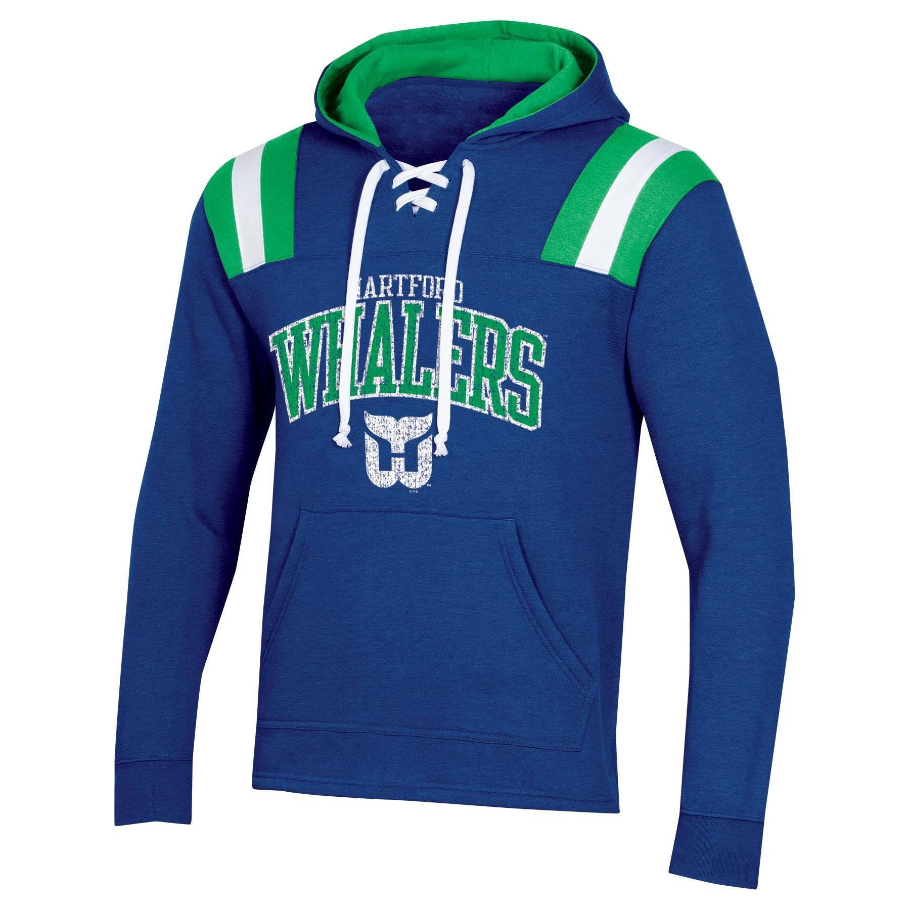 slide 1 of 2, NHL Hartford Whalers Men's Vintage Lace-Up Fleece Hoodie - XL, 1 ct