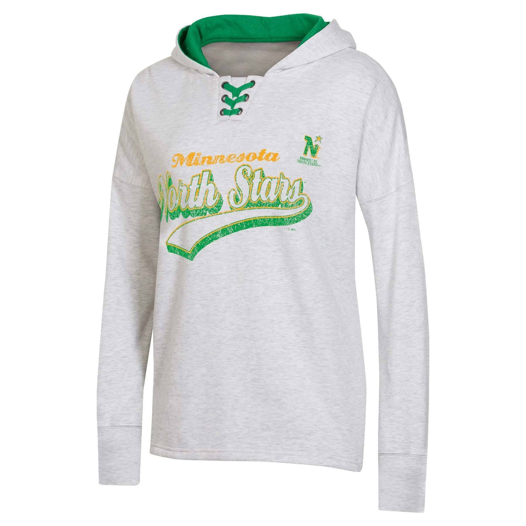 slide 1 of 2, NHL Minnesota North Stars Women's Long Sleeve Vintage Hoodie - XL, 1 ct