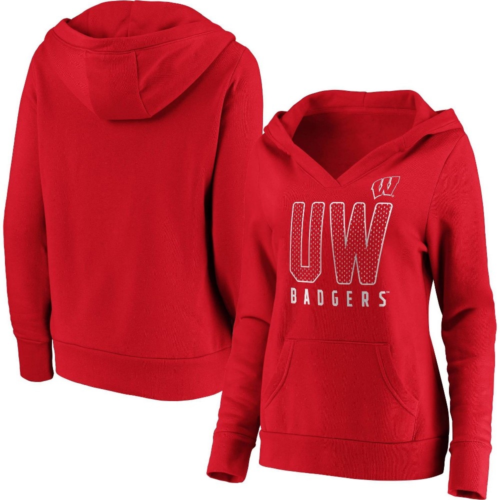 slide 3 of 3, NCAA Wisconsin Badgers Women's Hoodie - XL, 1 ct