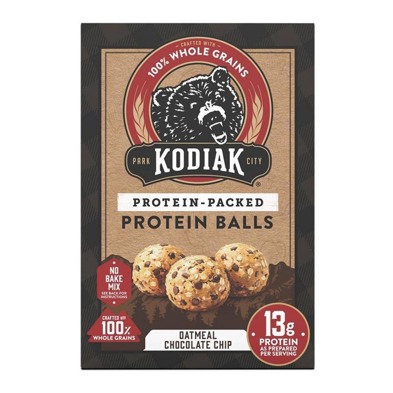 slide 1 of 7, Kodiak Cakes Kodiak No-Bake Protein Ball Mix Oatmeal Chocolate Chip - 12.7oz, 12.7 oz