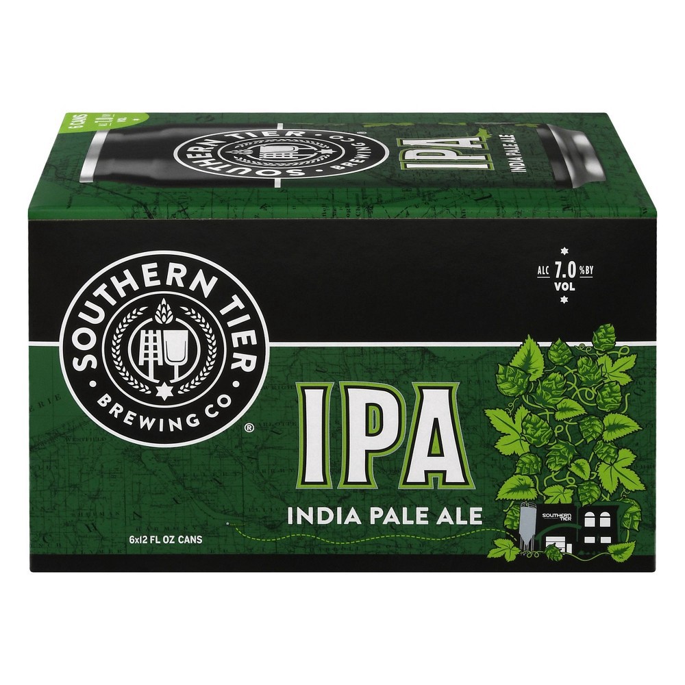 slide 2 of 5, Southern Tier Brewing Company Southern Tier IPA Beer - 6pk/12 fl oz Cans, 6 ct; 12 fl oz