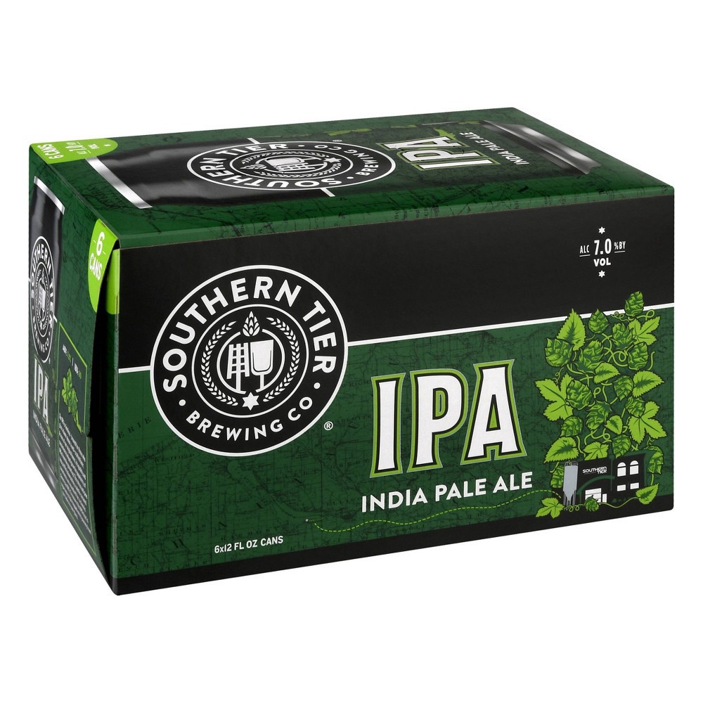 slide 3 of 5, Southern Tier Brewing Company Southern Tier IPA Beer - 6pk/12 fl oz Cans, 6 ct; 12 fl oz