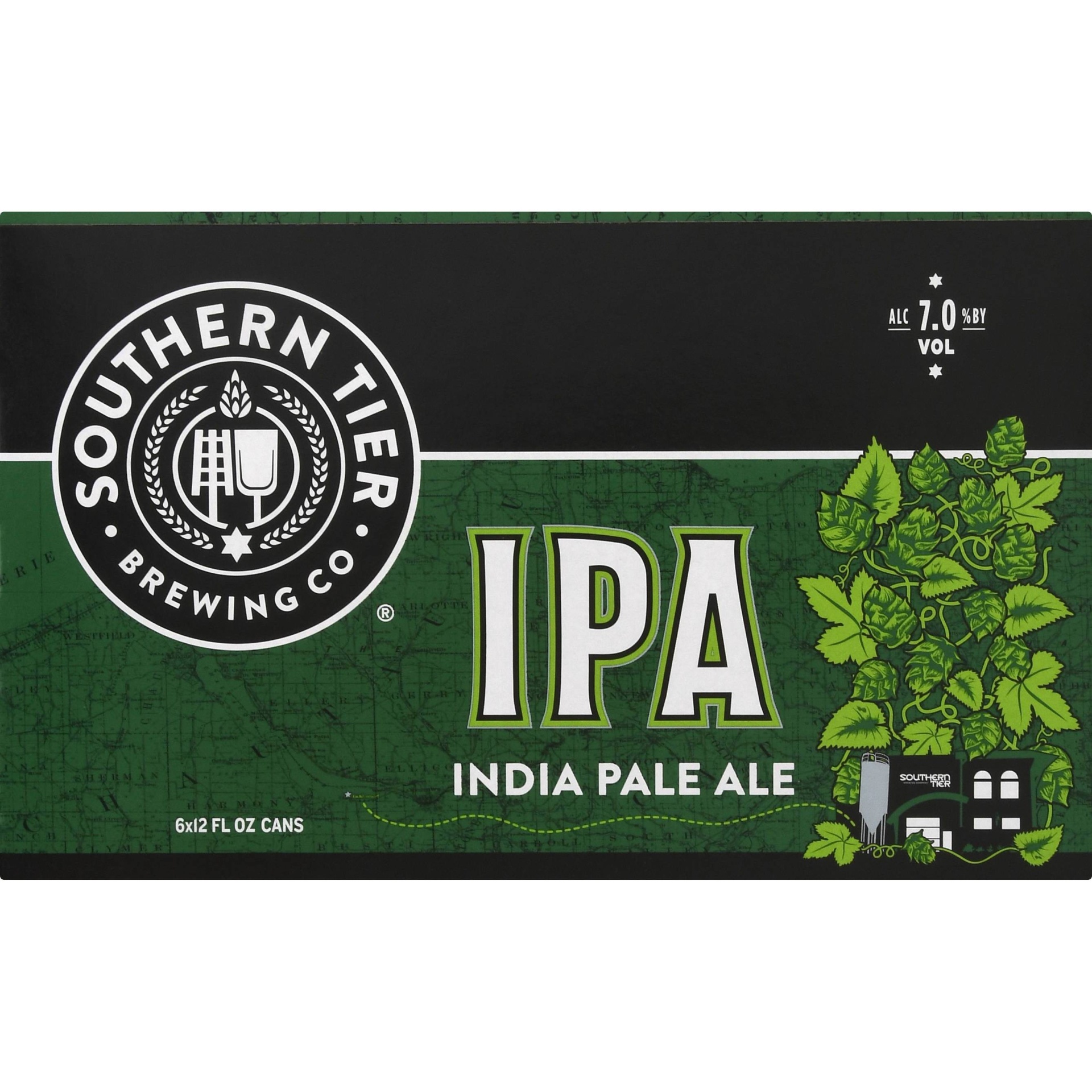 slide 1 of 5, Southern Tier Brewing Company Southern Tier IPA Beer - 6pk/12 fl oz Cans, 6 ct; 12 fl oz