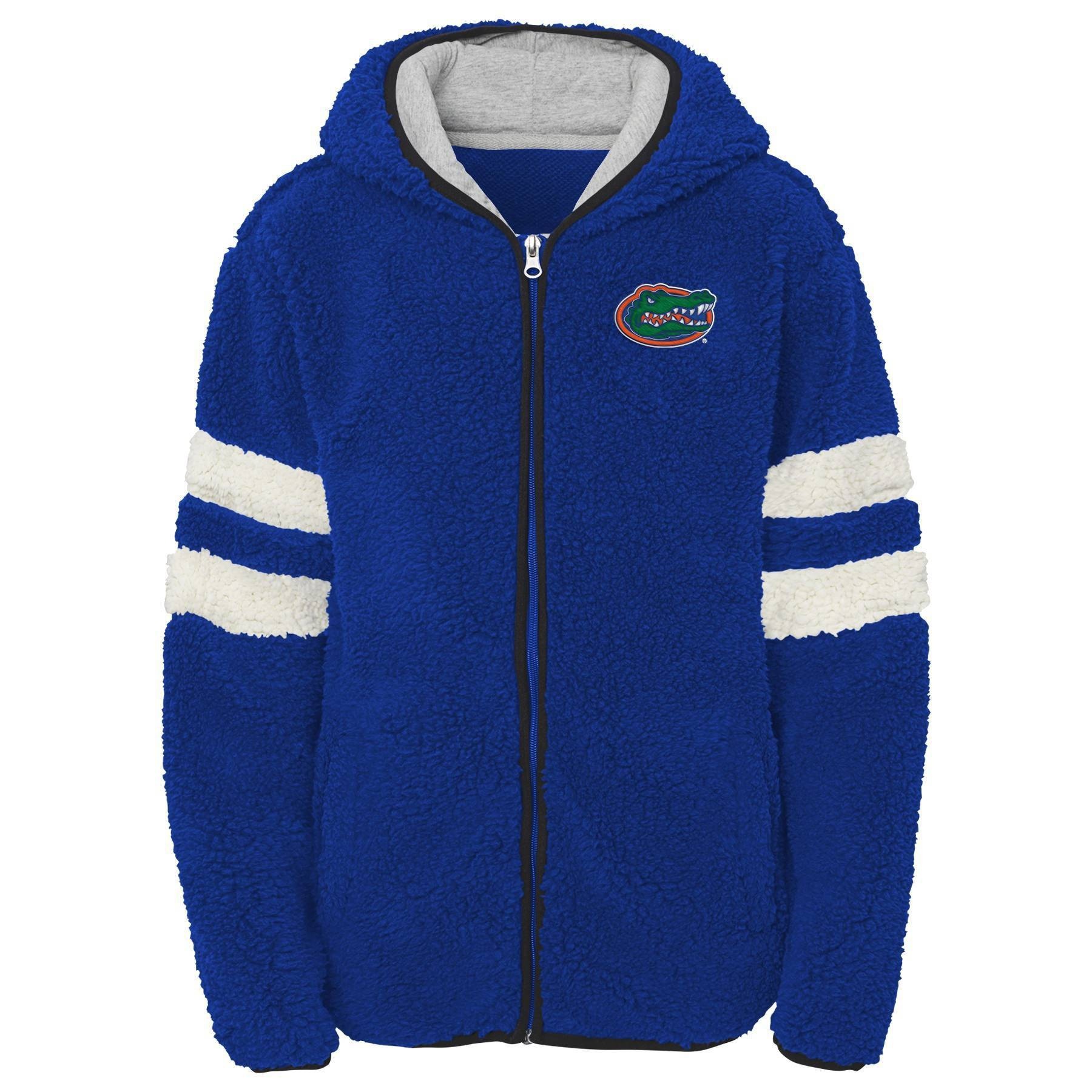 slide 1 of 1, NCAA Florida Gators Girls' Zip-Up Sherpa Hoodie - XL, 1 ct