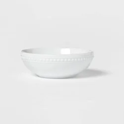 5oz Porcelain Beaded Dip Bowl White - Threshold™
