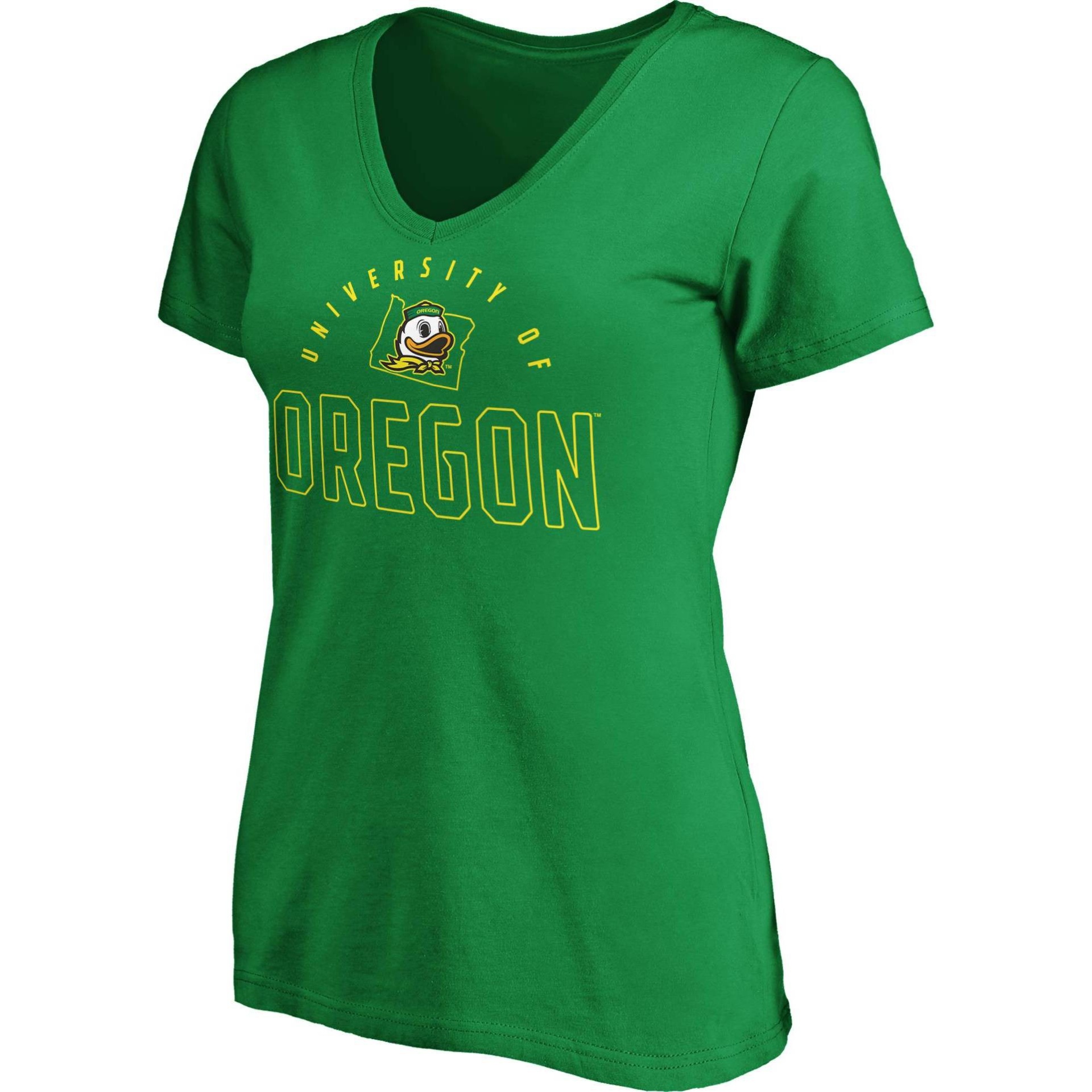 slide 1 of 3, NCAA Oregon Ducks Women's Short Sleeve V-Neck T-Shirt - XL, 1 ct