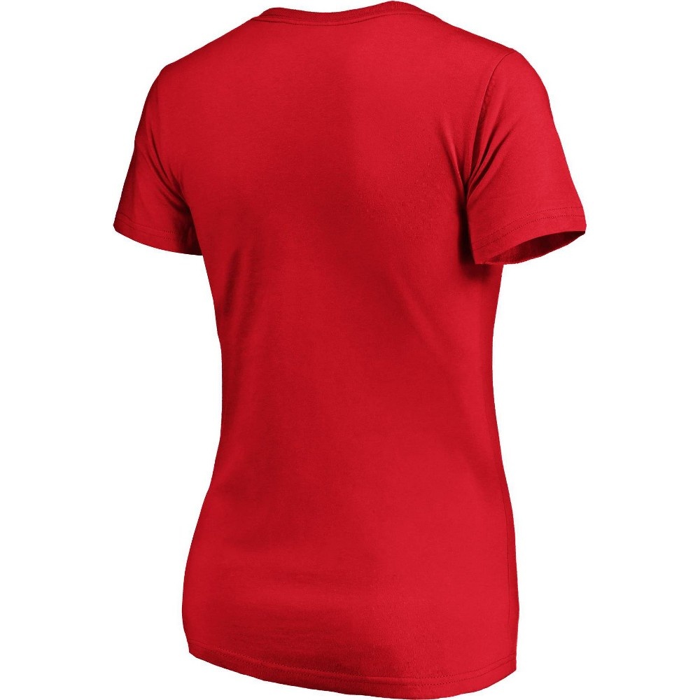 slide 2 of 3, NCAA Wisconsin Badgers Women's Short Sleeve V-Neck T-Shirt - XL, 1 ct