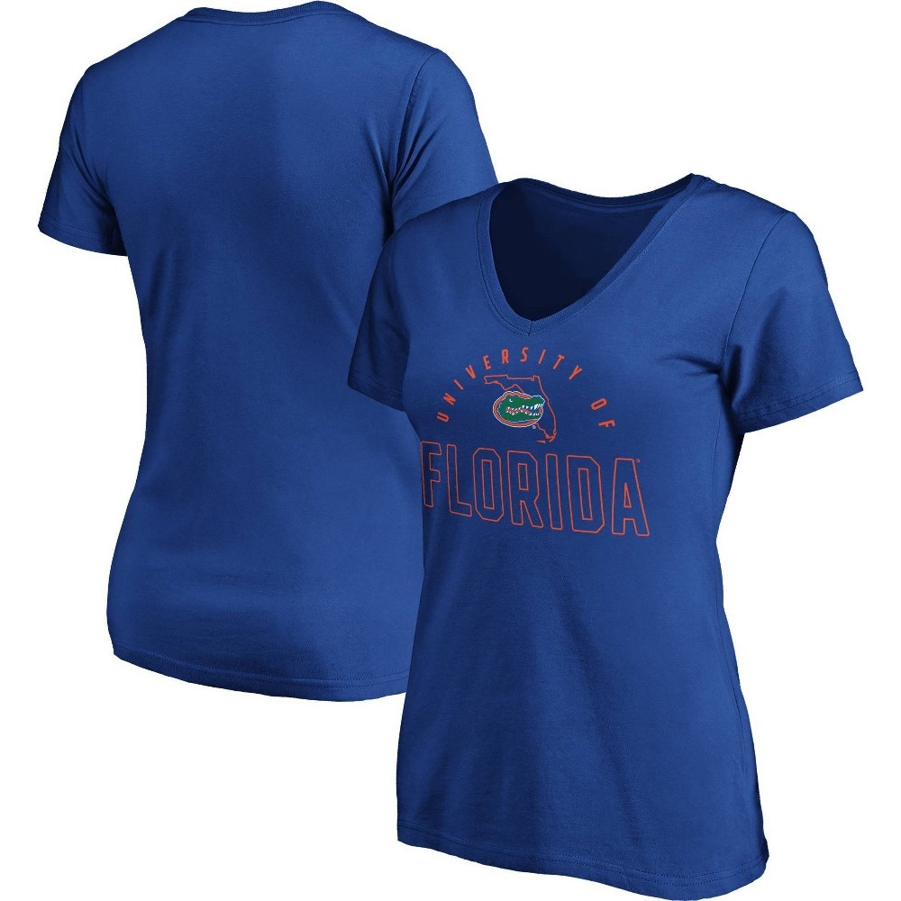 slide 3 of 3, NCAA Florida Gators Women's Short Sleeve V-Neck T-Shirt - XL, 1 ct