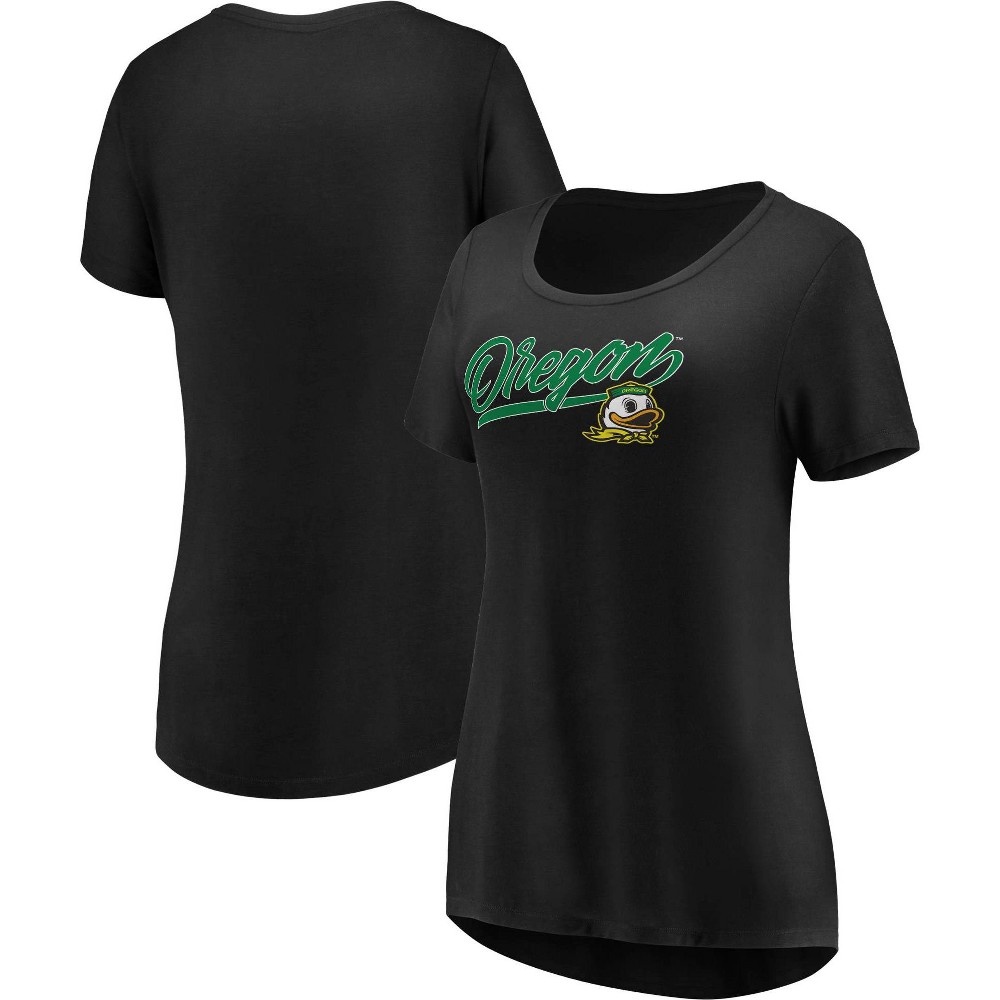 slide 3 of 3, NCAA Oregon Ducks Women's Short Sleeve Scoop Neck T-Shirt - XL, 1 ct