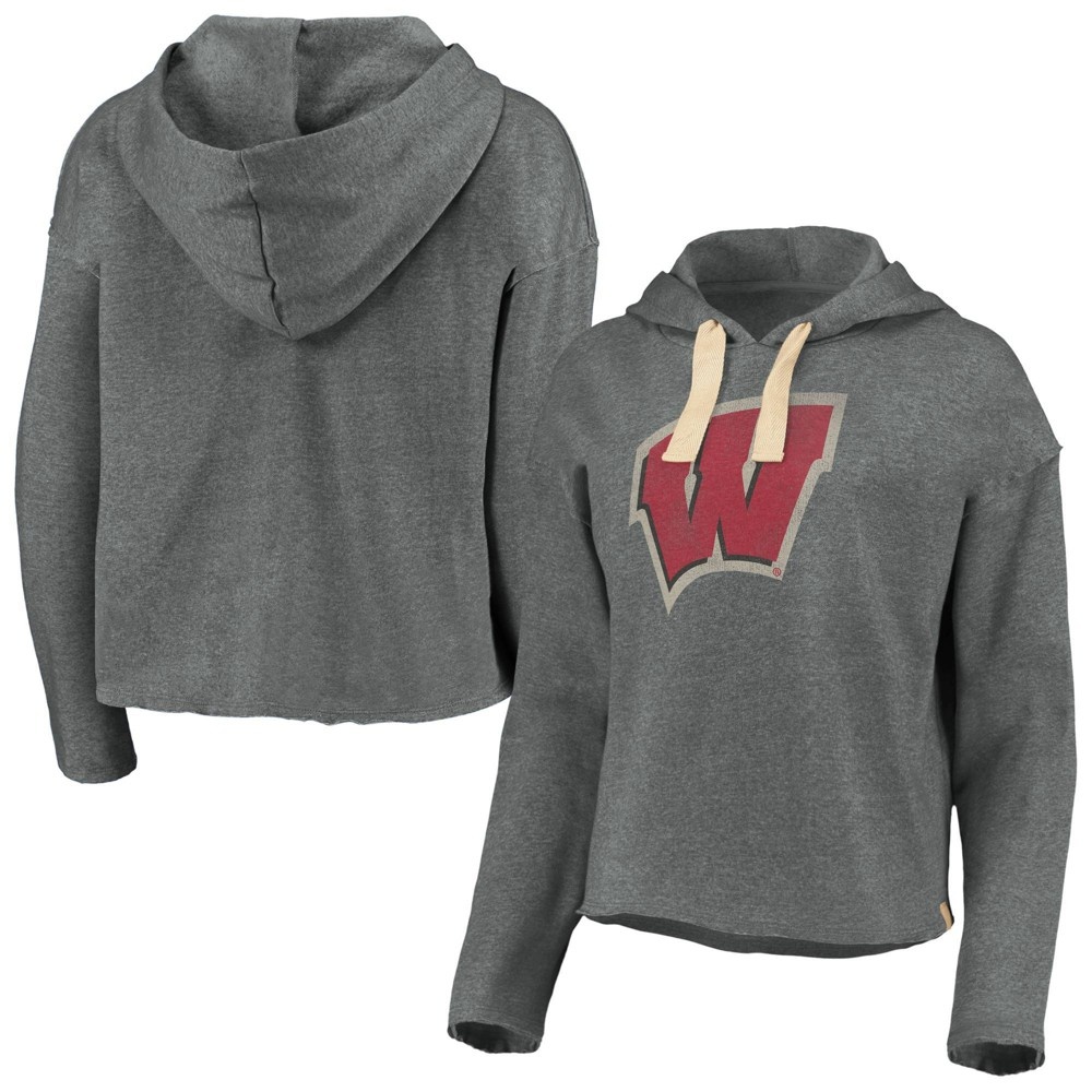 slide 3 of 3, NCAA Wisconsin Badgers Women's Gray Hoodie - XL, 1 ct