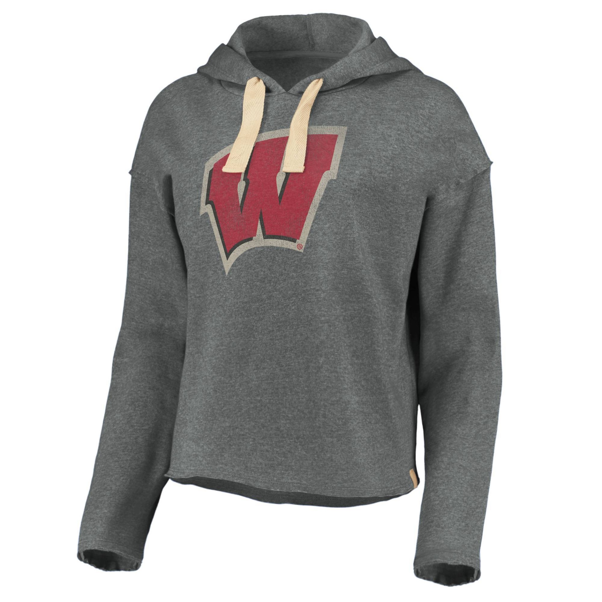 slide 1 of 3, NCAA Wisconsin Badgers Women's Gray Hoodie - XL, 1 ct