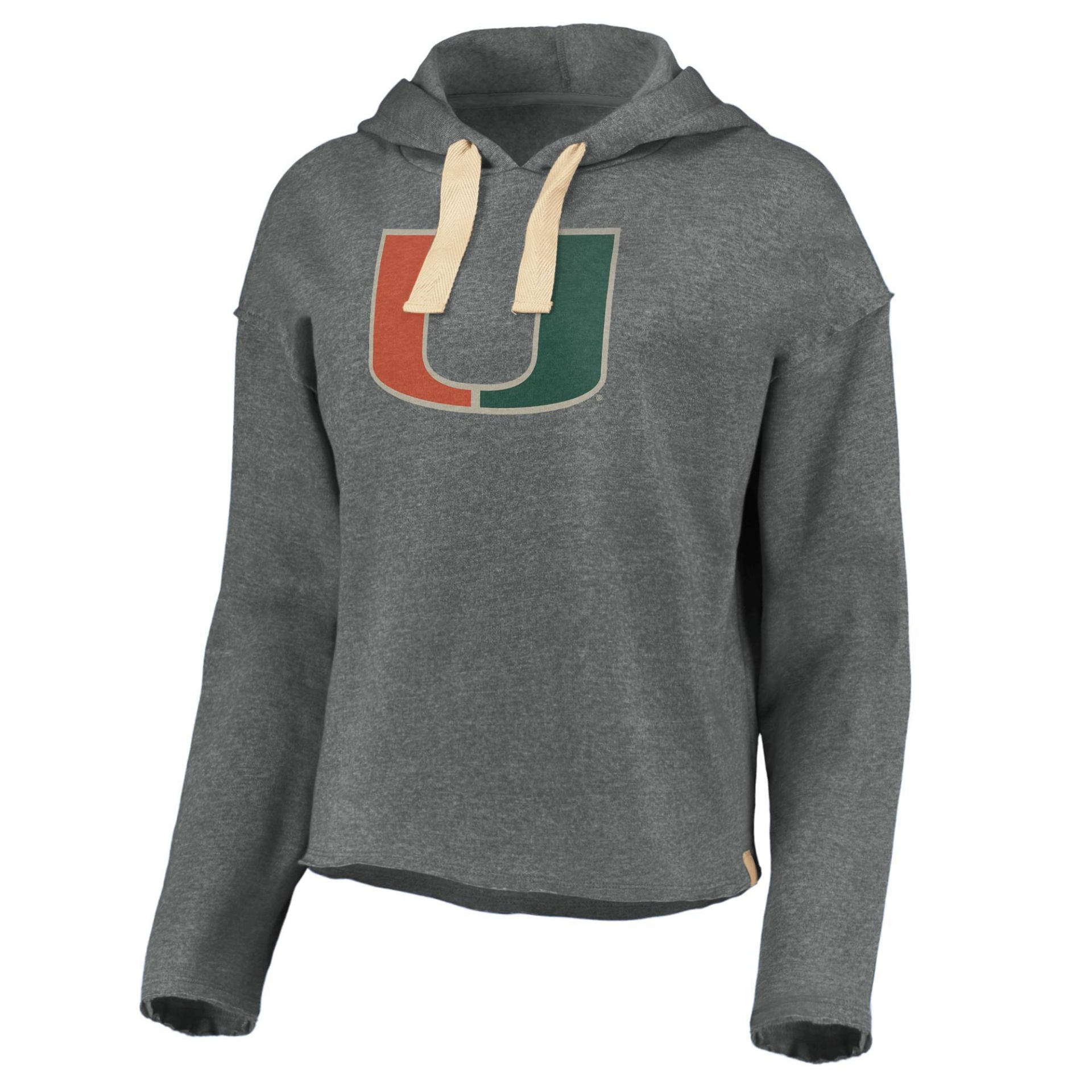 slide 1 of 3, NCAA Miami Hurricanes Women's Gray Hoodie - XL, 1 ct