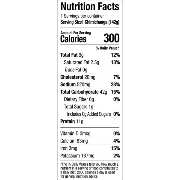 slide 16 of 17, Tinas Chicken & Cheddar Cheese Chimi - 6 Oz, 6 oz