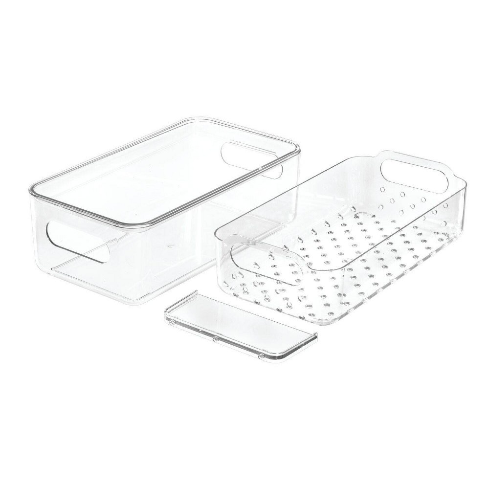 Divided Berry Bin With Lid Clear - Brightroom™ : Target