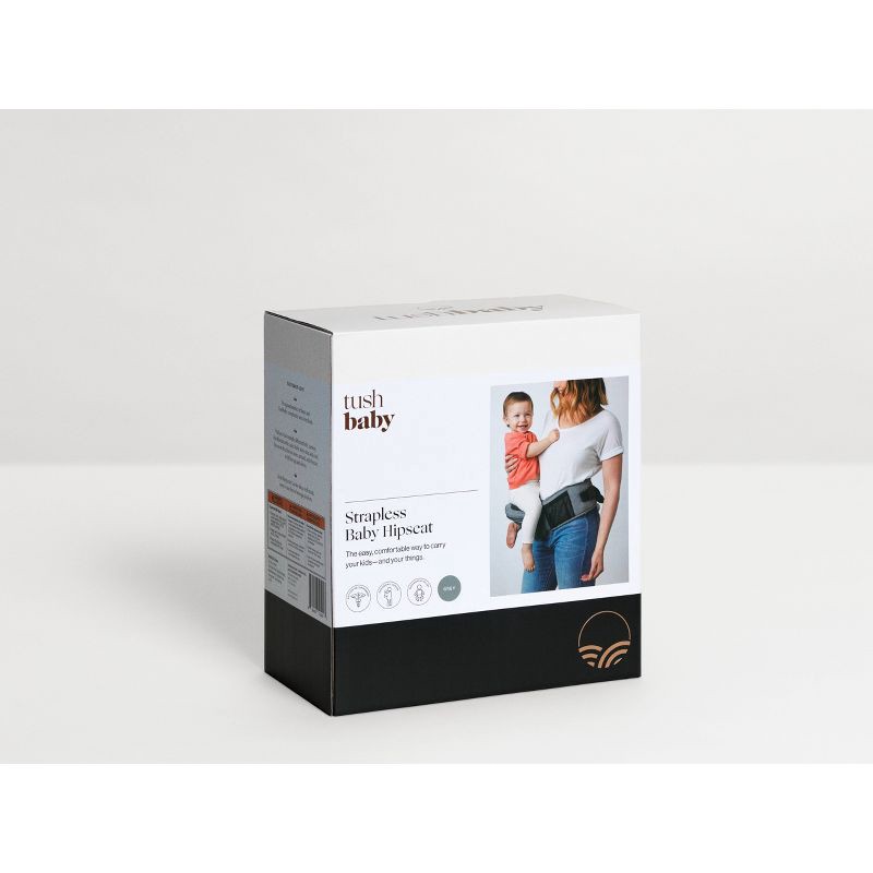 slide 16 of 16, Tushbaby Hip Seat Baby Carrier - Black/Gold, 1 ct