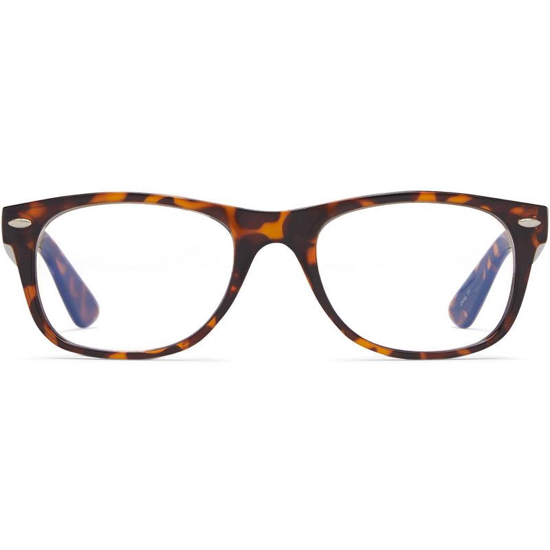 slide 1 of 5, ICU Eyewear Screen Vision Blue Light Filtering Rectangular Glasses - Dark Tortoise, 1 ct
