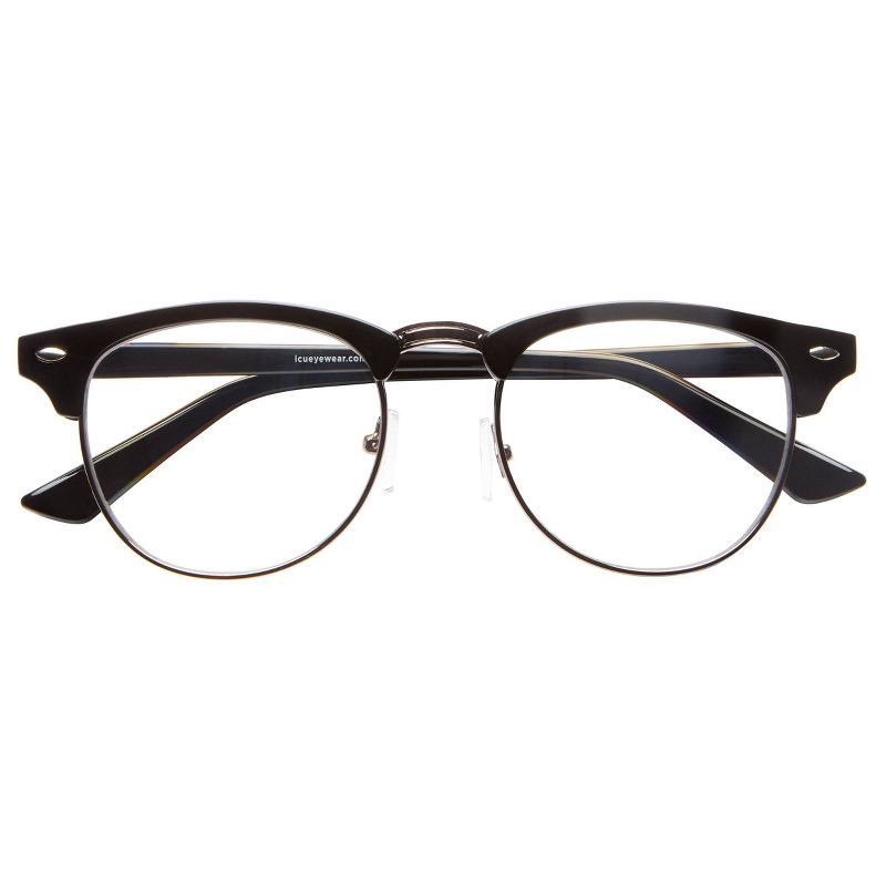 slide 1 of 5, ICU Eyewear Screen Vision Blue Light Filtering Glasses - Retro Black, 1 ct