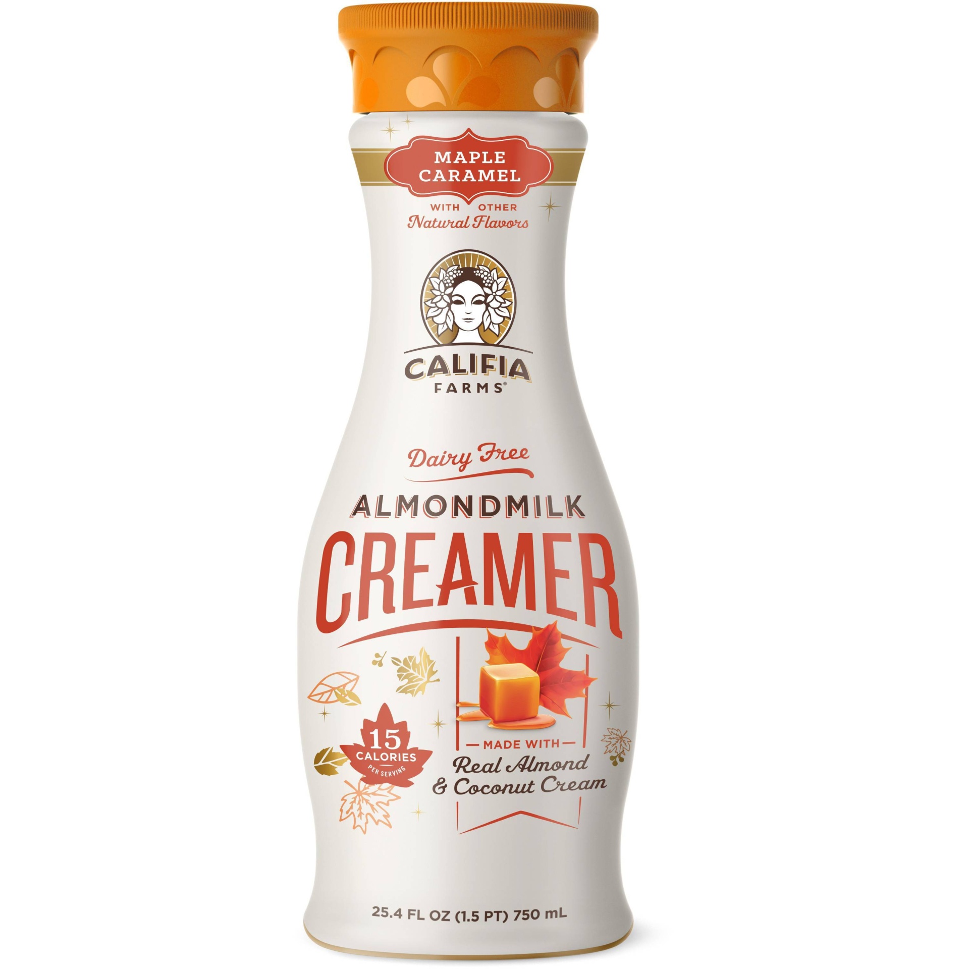 slide 1 of 2, Califia Farms Dairy-Free Maple Caramel AlmondMilk Coffee Creamer, 24 fl oz