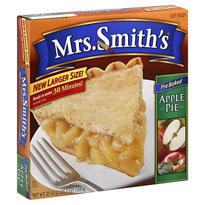 slide 1 of 8, Mrs. Smith's Pie, Pre Baked, Apple, 37 oz