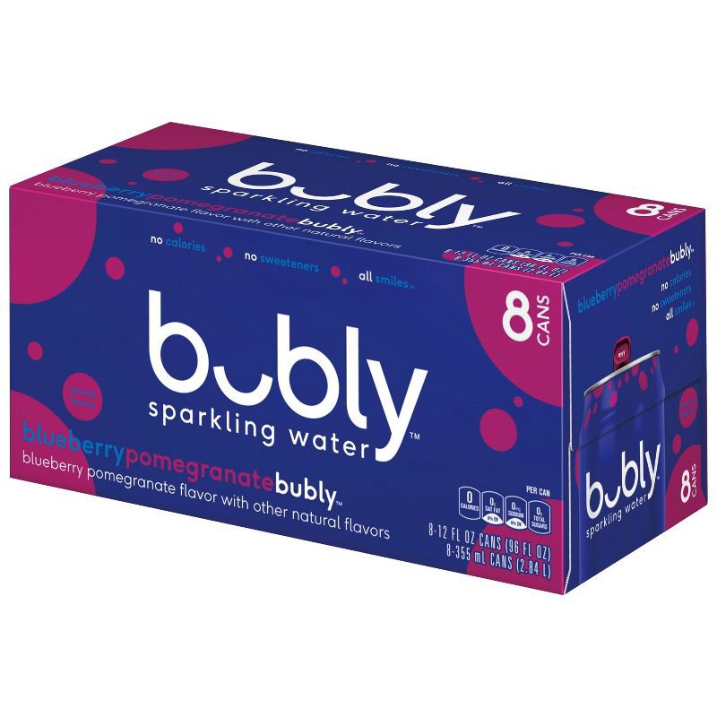 Bubly Just Bubly Sparkling Water - 8pk/12 Fl Oz Cans : Target