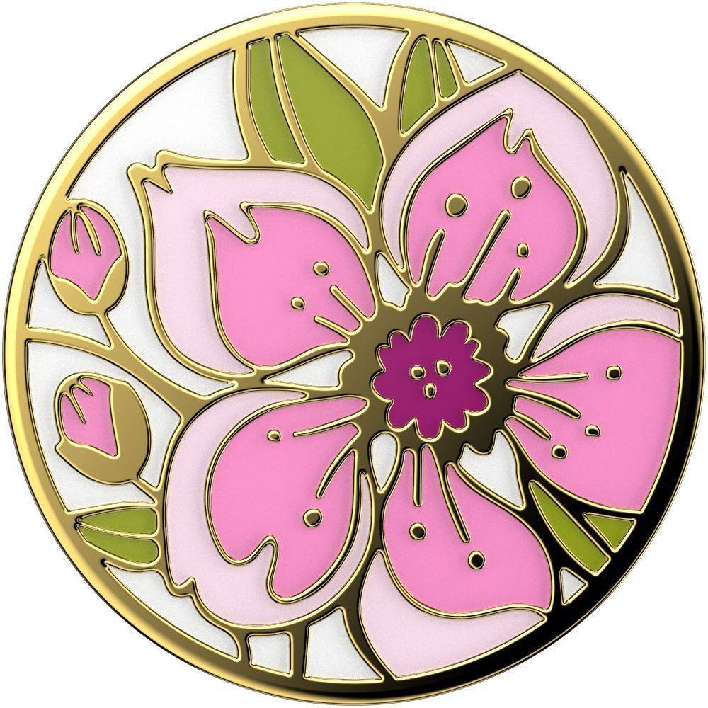 slide 3 of 5, PopSockets PopGrip Cell Phone Grip & Stand - Cherry Blossom Enamel, 1 ct