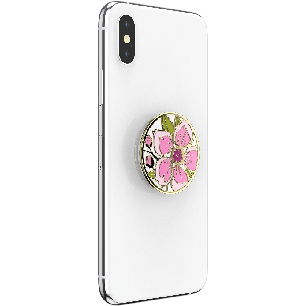 slide 4 of 5, PopSockets PopGrip Cell Phone Grip & Stand - Cherry Blossom Enamel, 1 ct