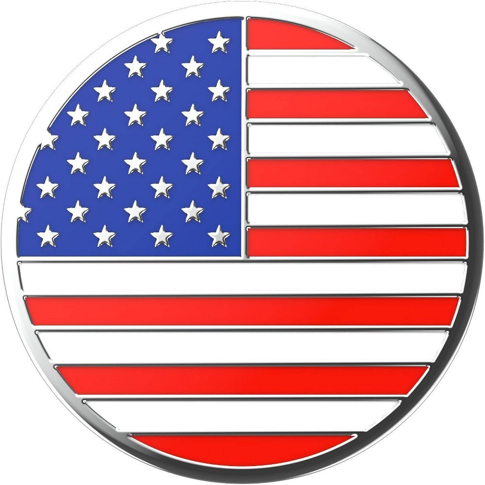 slide 3 of 5, PopSockets PopGrip Cell Phone Grip & Stand - Old Glory Enamel, 1 ct