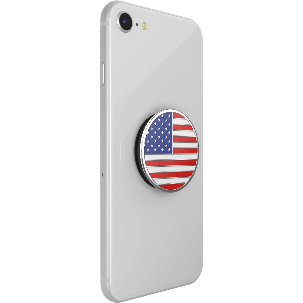 slide 4 of 5, PopSockets PopGrip Cell Phone Grip & Stand - Old Glory Enamel, 1 ct