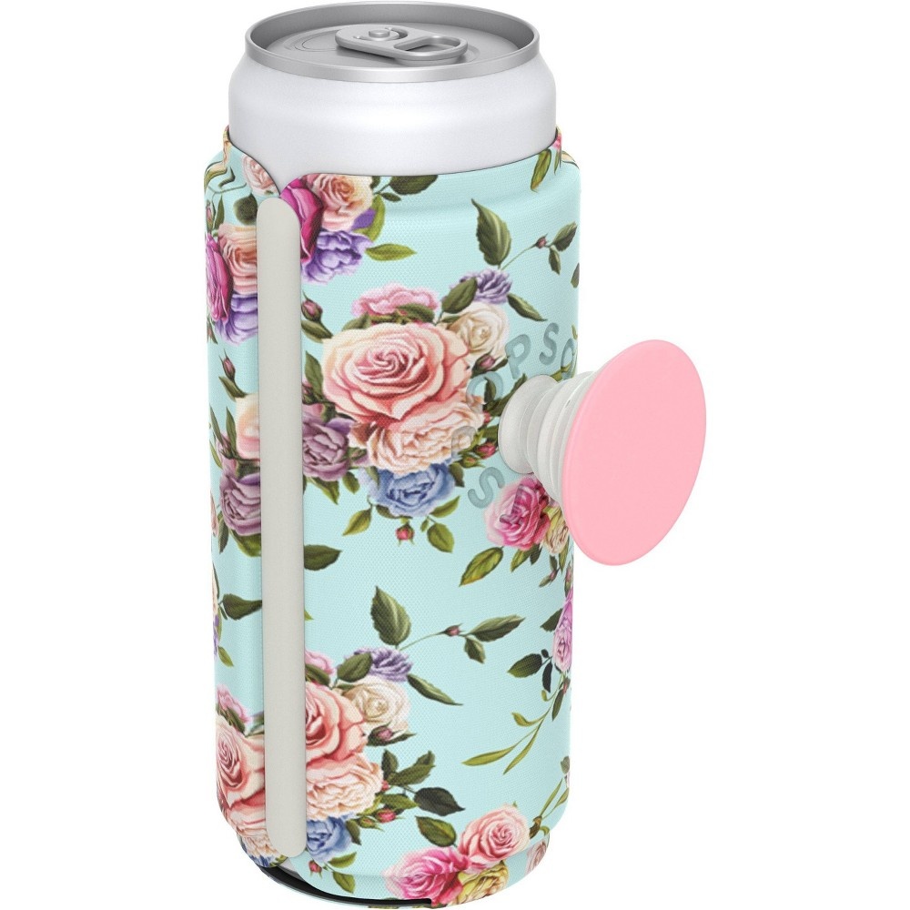 slide 2 of 6, PopSockets PopThirst Slim Can Holder - Retro Wild Rose, 1 ct