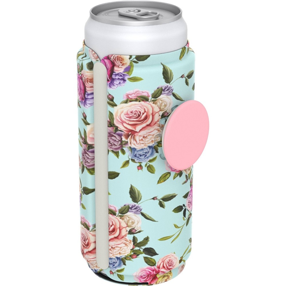 slide 4 of 6, PopSockets PopThirst Slim Can Holder - Retro Wild Rose, 1 ct