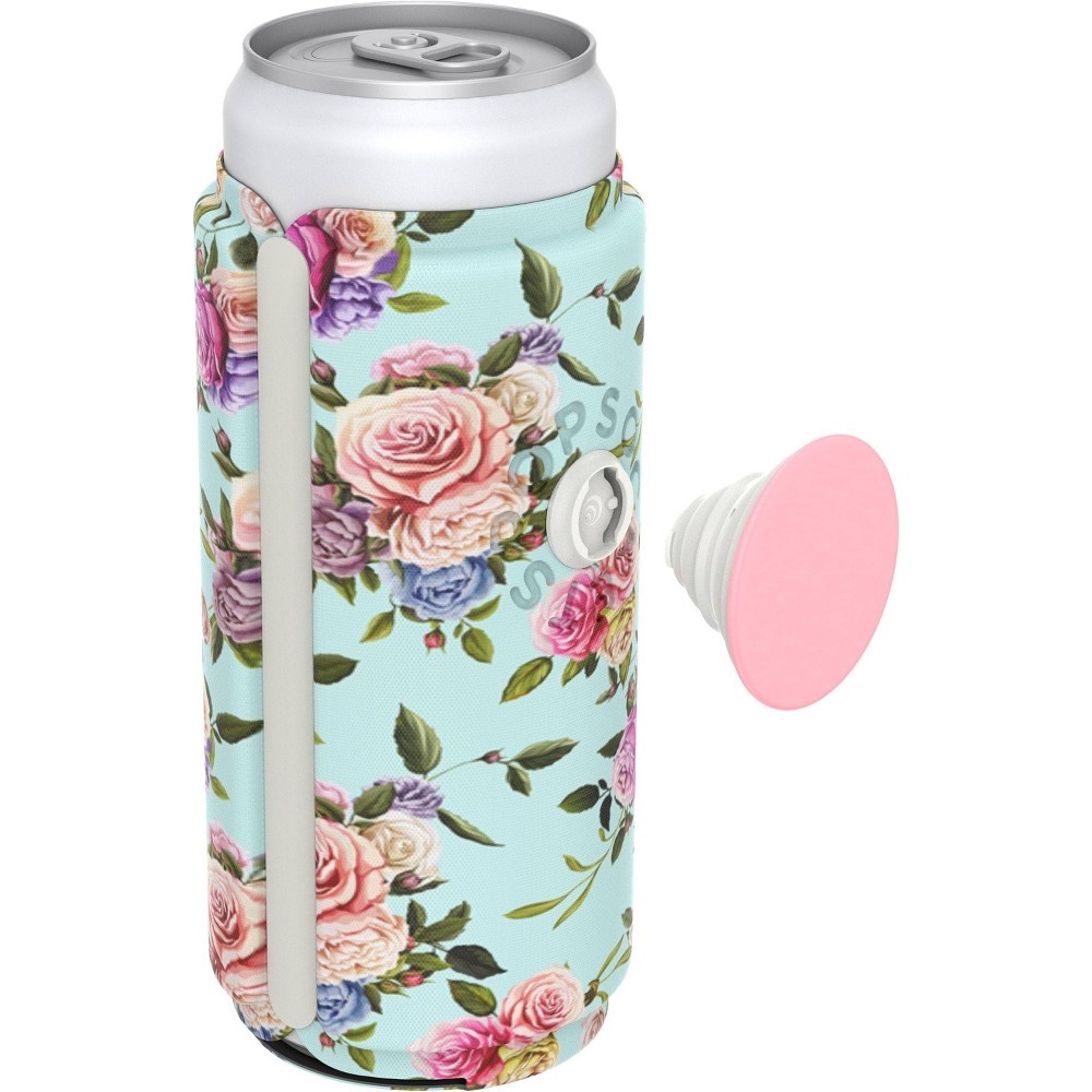 slide 5 of 6, PopSockets PopThirst Slim Can Holder - Retro Wild Rose, 1 ct