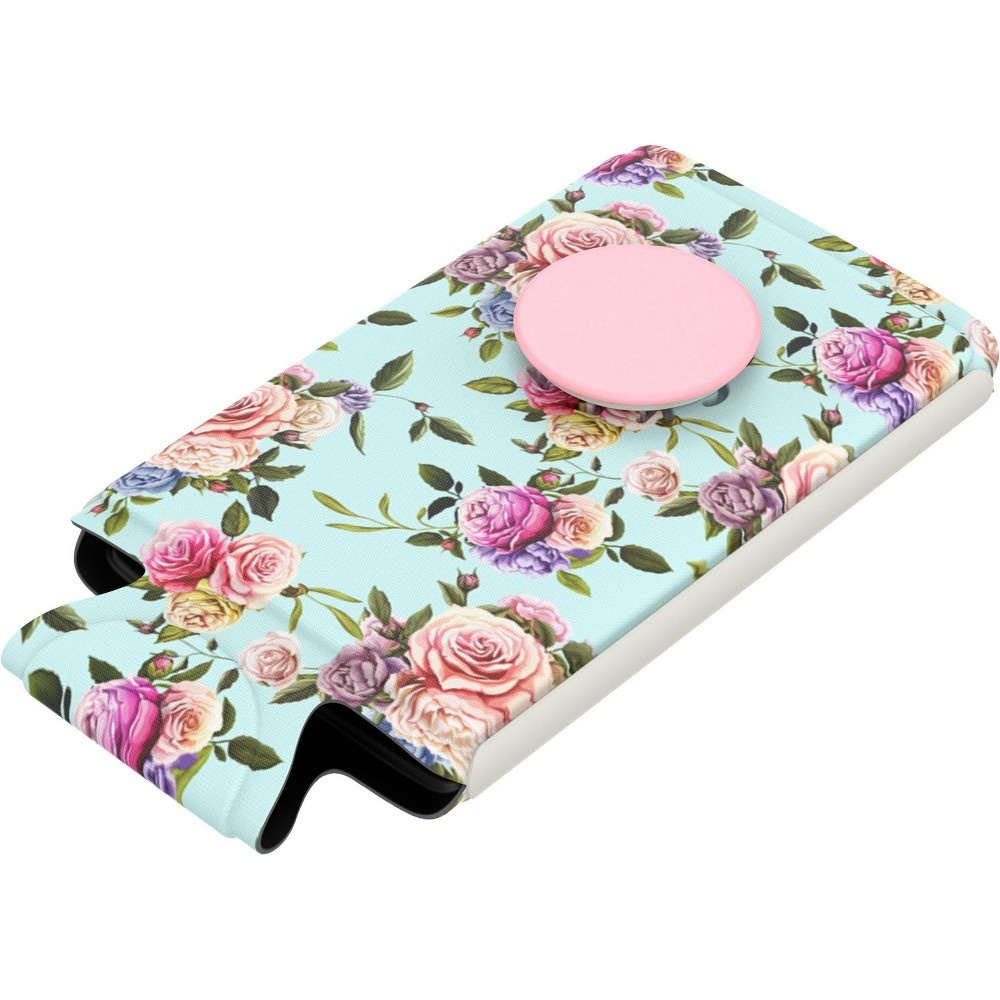 slide 6 of 6, PopSockets PopThirst Slim Can Holder - Retro Wild Rose, 1 ct