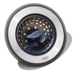 OXO Sink Stopper: Stainless Steel & Silicone Kitchen Drain Plug, 4.5" Diameter, Lifetime Warranty