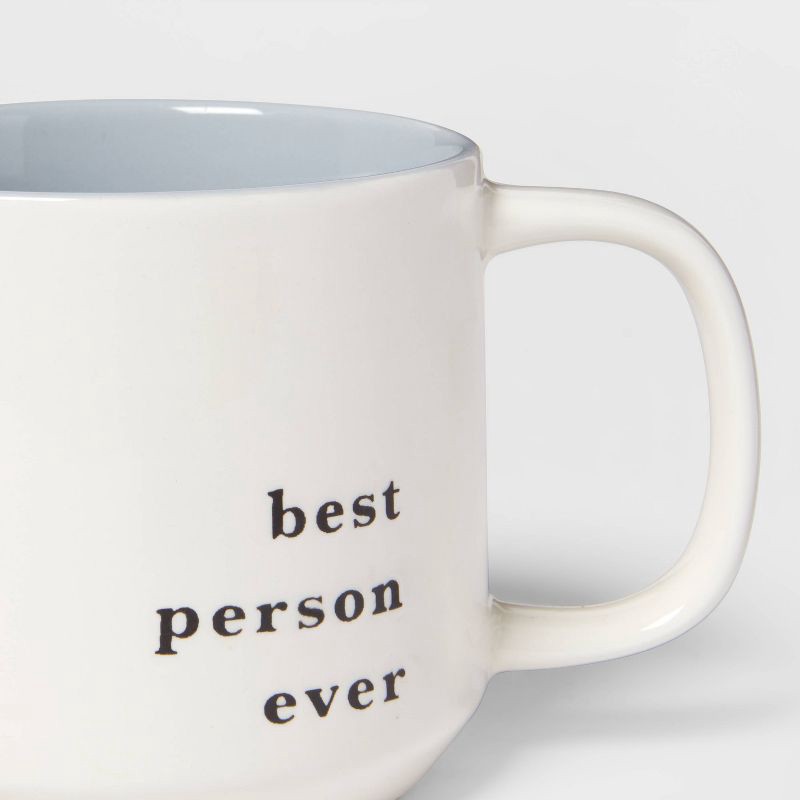 slide 3 of 3, 16oz Stoneware Best Person Ever Color Splash Mug - Threshold™, 16 oz