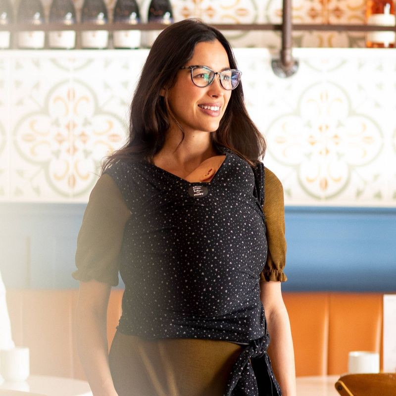 slide 7 of 7, Moby Petunia Pickle Bottom Wrap Baby Carrier - Terrazzo Black, 1 ct