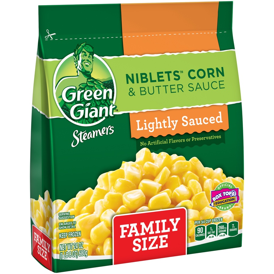 slide 1 of 3, Green Giant Steamers Niblets Corn & Butter Sauce, 24 oz