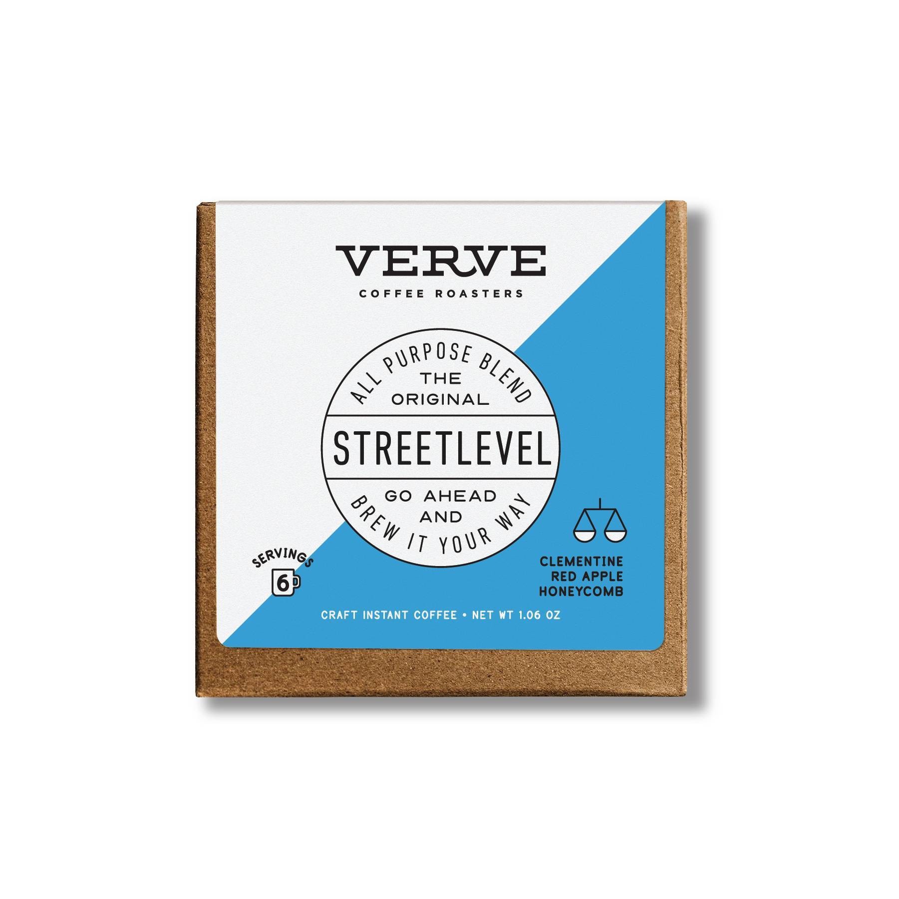 slide 1 of 6, Verve Coffee Roasters Verve 6ct Street Level Espresso Roast Instant Coffee - 1.06oz, 6 ct
