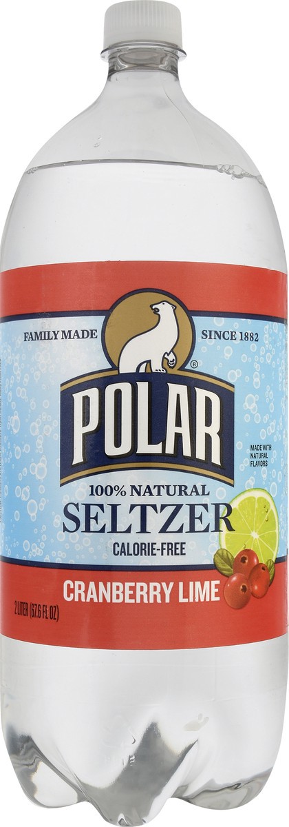 slide 7 of 13, Polar 100% Natural Cranberry Lime Seltzer - 2 liter, 2 liter