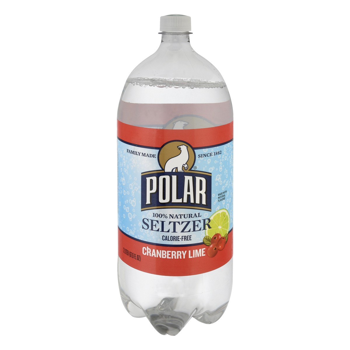 slide 8 of 13, Polar 100% Natural Cranberry Lime Seltzer - 2 liter, 2 liter