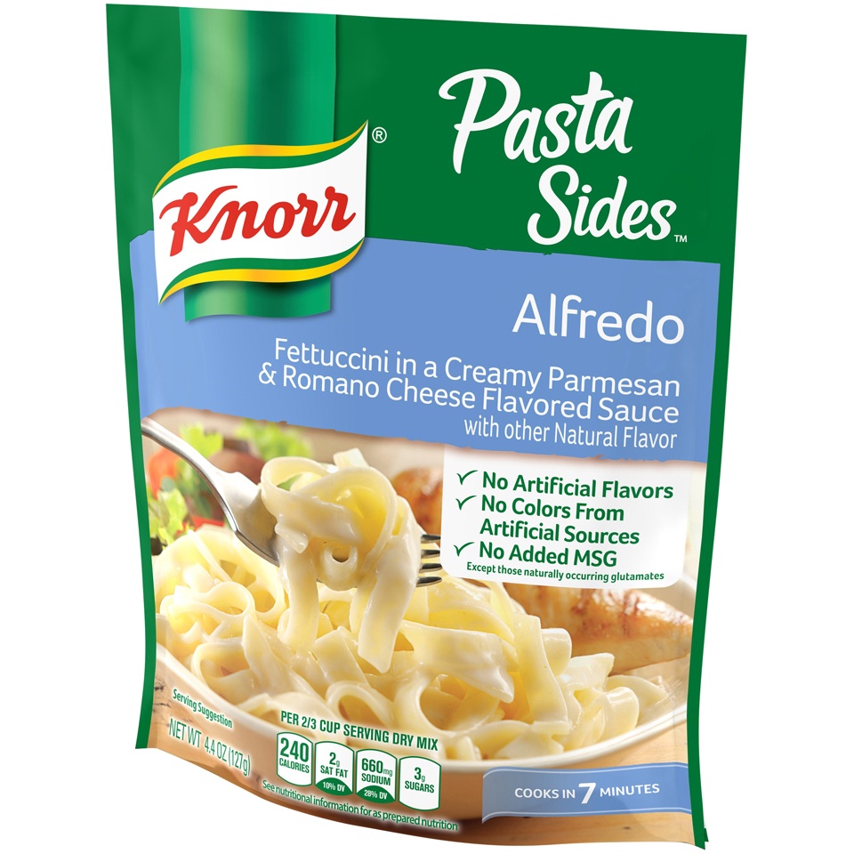 slide 3 of 5, Knorr Pasta Sides Pasta Side Dish Alfredo, 4.4 oz