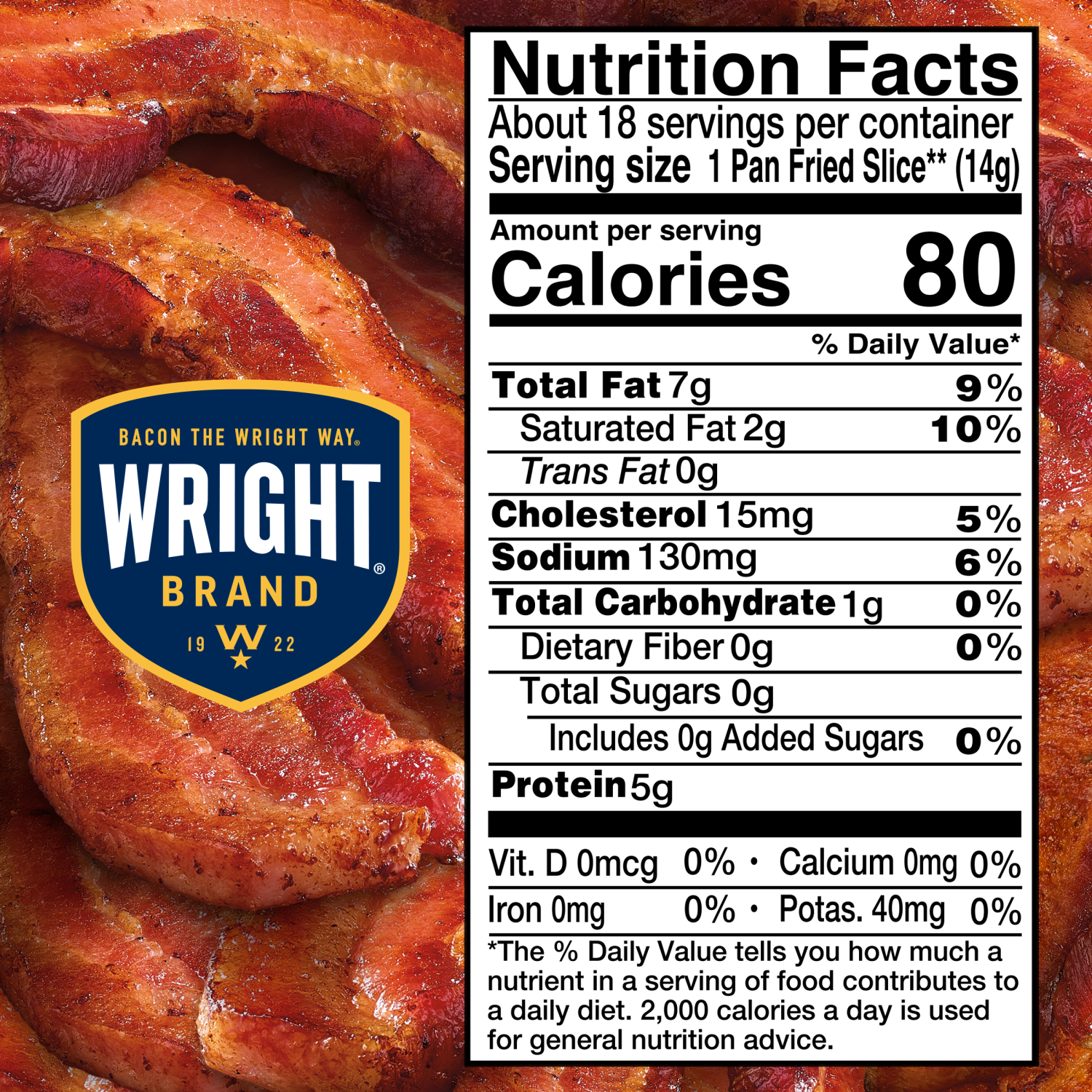 slide 3 of 8, Wright Brand Limited Edition Hot Honey Flavored Real Wood Smoked Thick Cut Bacon, 1.5 lb, 24 oz
