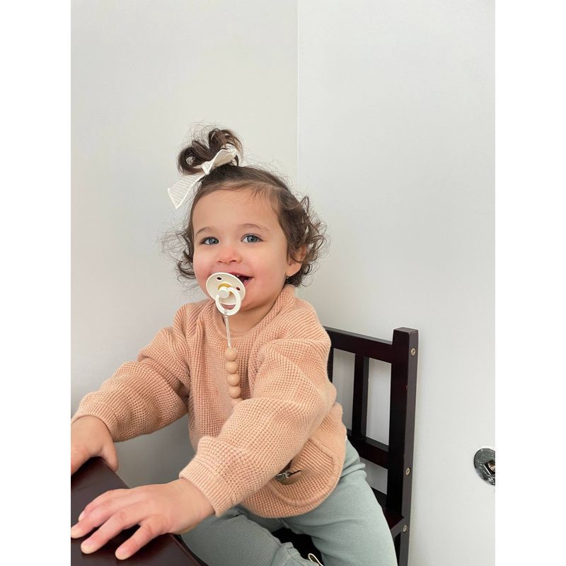 slide 7 of 9, Bibs Colour Latex Pacifier - 6-18 Months - Size 2 - 2pk - Blush/Ivory, 2 pk; 2 ct